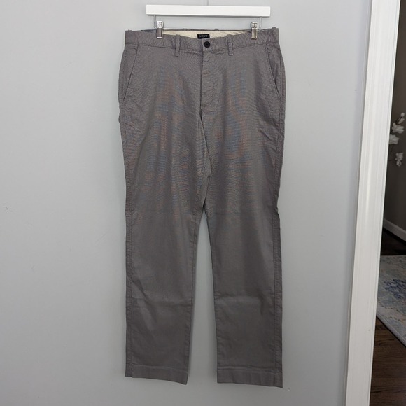 NEW Men's J.Crew Straight Grey Pants 34 Length x 32 Length - Picture 1 of 6